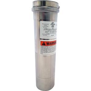 Z-Flex Z-Vent 3-in x 1.5-ft Stainless Steel Single Wall Pipe