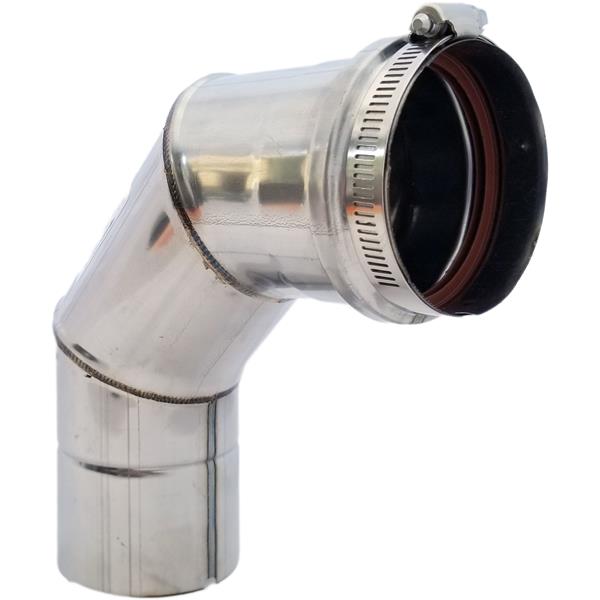 Z-Flex Z-Vent 3-in 90° Stainless Steel Elbow