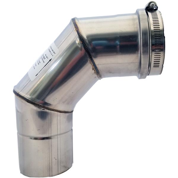 Z-Flex Z-Vent 3-in 90° Stainless Steel Elbow