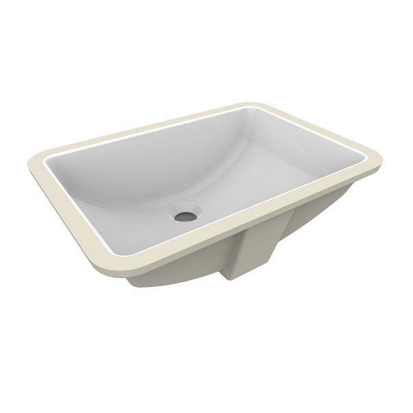 A&E Bath and Shower Undermount Sink - White