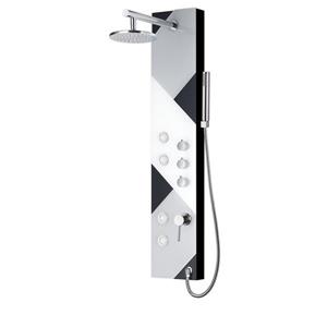 Panneau de douche et baignoire Vista IX, chrome