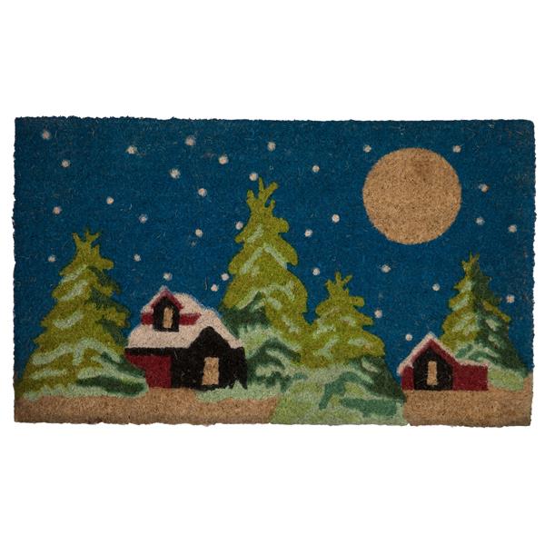 Technoflex 18 In X 30 In Winter Wonderland Printed Coco Door Mat