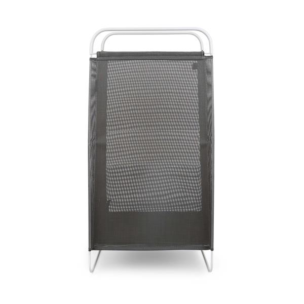 Umbra LTD Cinch 30-In x 12-In x 16-In Grey/ White Laundry Hamper
