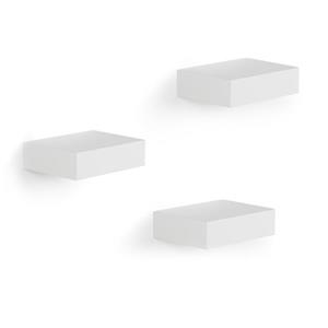 Mini étagères Showcase, blanc, 3 mcx
