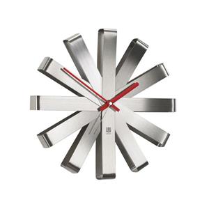 Umbra 12-in Black Ribbon Wall Clock