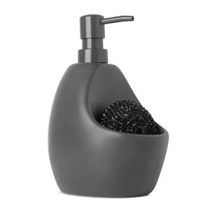 Umbra Joey Charcoal Soap Pump With Scrubby Holder