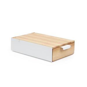 Umbra Reflexion 2.25-in x 5.63-in x 9.25-in White Natural Storage Jewelry Box