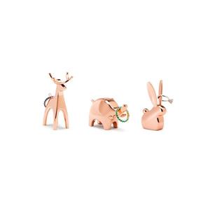 Umbra Anigram 3.63-in x 2.75-in x 4.13-in Copper Ring Holder (Set of 3)