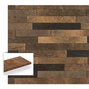 Timberwall 3/8-in x 3-1/4-in Landscape Black Rock Desert Appearance Board