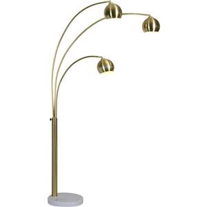 Notre Dame Design Dorset Floor Lamp - Satin Brass - 83-in