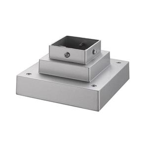 Z-Lite Pier Mounts Outdoor Pier Mount - Silver - 6.75-in x  3.5-in