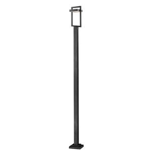 Z-Lite Outdoor Lamp Post Mounted - 1 Light - Black - 9.75-ft