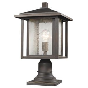 Z-Lite Aspen Outdoor Lantern - 1 Light - Oil Rubbed Bronze