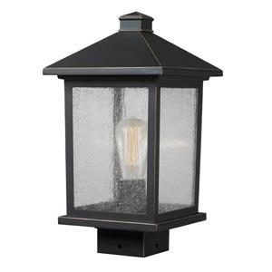 Z-Lite Portland Post Mount Light - 1 Light  - Oil Rubbed Bronze