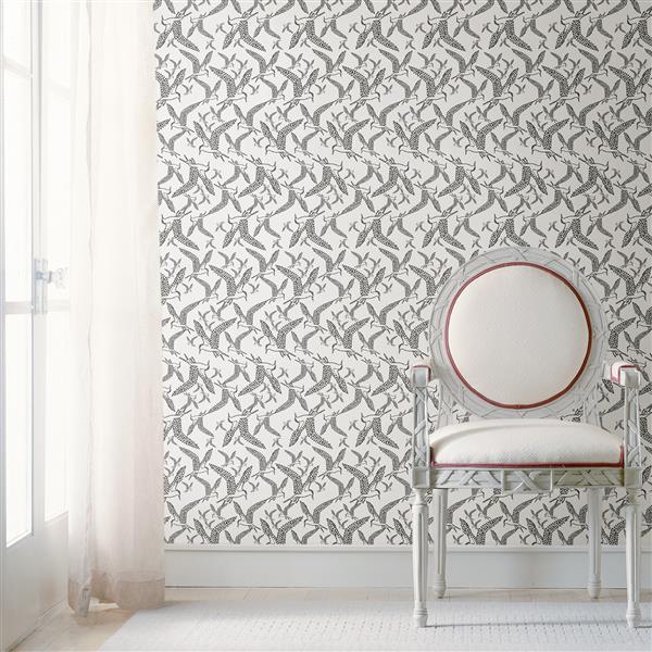 Brewster Wallcovering White White Lari Bird Wallpaper 5 In Sd5246 5 Rona