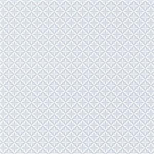 Brewster Wallcovering Blue Ivy/Vines Non-Woven Paste The Wall 20,5-in Geometric Wallpaper
