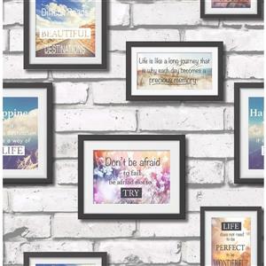 Brewster Wallcovering Frames 56.4 sq ft Multicolor Wallpaper
