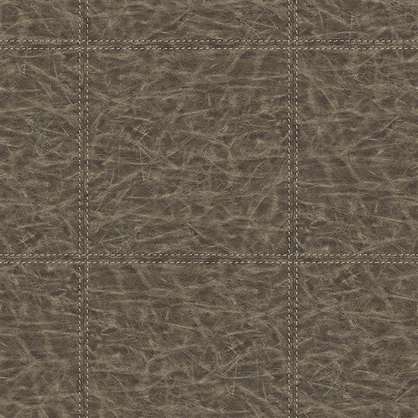 Brewster Wallcovering Brown/Brown Leather Wallpaper 20.5-in