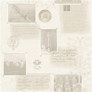 Papier peint Archive, 20,5", gris
