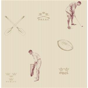 Papier peint sport, 20,5", rouge