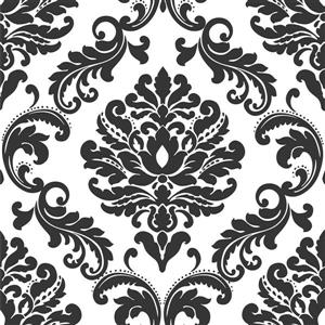 NuWallpaper Sticker Wallpaper - 20.5-in x 216-in - Black and White