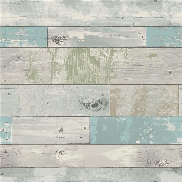 Beachwood Sticker Wallpaper - 20.5-in x 216-in - Blue