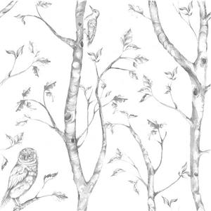 NuWallpaper Wood Sticker Wallpaper - 20.5-in x 216-in - Gray