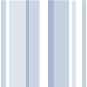 NuWallpaper Wallpaper Sticker - Stripes - 20.5-in x 216-in - Blue