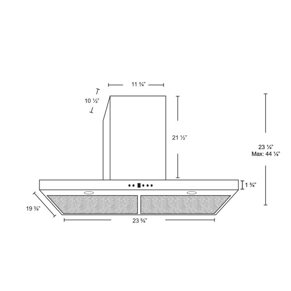 Cyclone 24-in Wall-Mounted Range Hood (Stainless Steel)