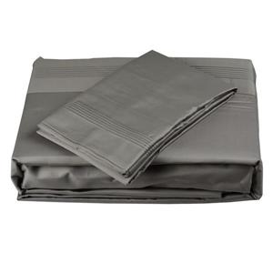 North Home Bedding Satin 600 Thread Count Grey Full Sheet Set