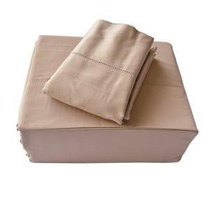 North Home Bedding Isabelle 310-Thread Count Sheet Set - Taupe - Combed Cotton - King
