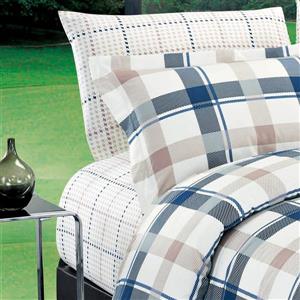 North Home Bedding Burton 220-Thread Count Cotton Multiple Colours Queen Sheet Set