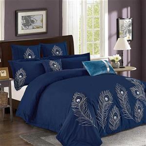 North Home Bedding Plume Queen 7-Piece Duvet Cover Set