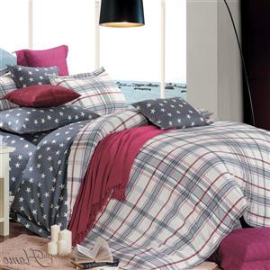 North Home Bedding Oxford Queen 4-Piece Duvet Cover Set