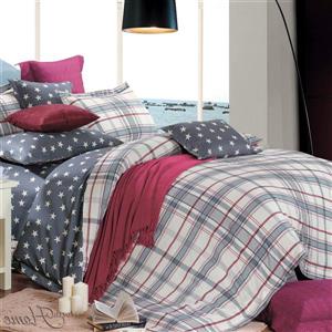 Ensemble housse de couette Oxford, très grand lit, 4 mcx