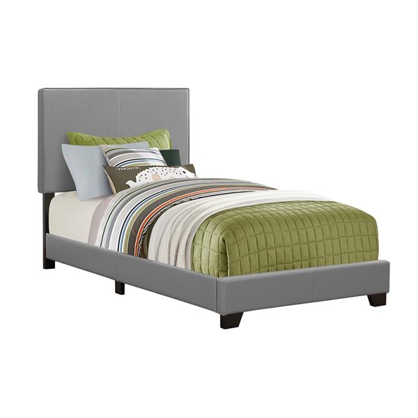 MONARCH SPECIALTIES Monarch Grey Twin Bed RONA   330008953 MainImage 001 L 