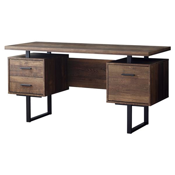 Monarch  60-in Brown Reclaimed Wood Computer Desk