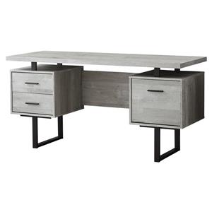 Monarch  60-in Grey Reclaimed Wood Computer Desk
