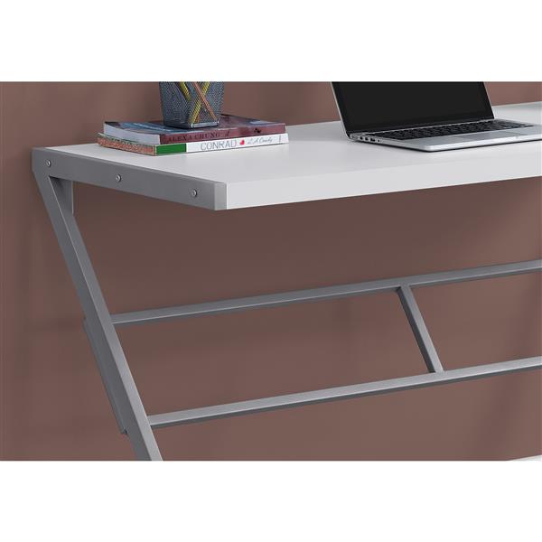 Monarch  30-in x 48-in White Computer Desk