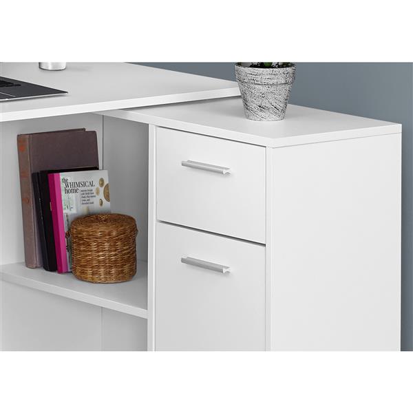 Monarch  29.5-in x 46-in White Computer Desk