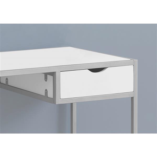 Monarch  30-in x 42.25-in White Computer Desk