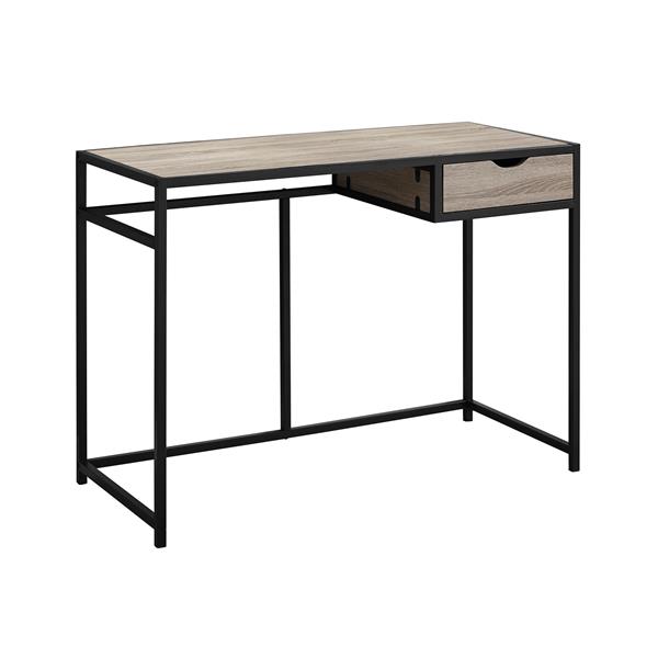 Monarch  30-in x 42.25-in Dark Taupe Computer Desk