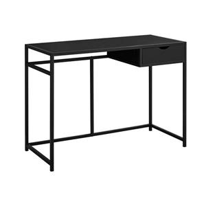 Monarch  30-in x 42.25-in Black Computer Desk