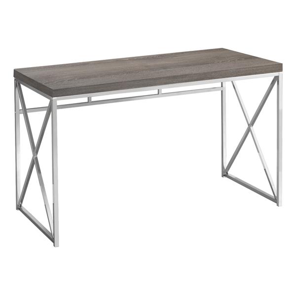 Monarch  29.75-in x 47.25-in Dark Taupe Computer Desk