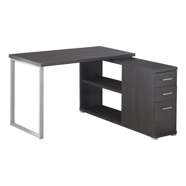 Bureau d'ordinateur, gris