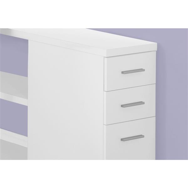 Monarch  29.5-in x 47.25-in White Computer Desk