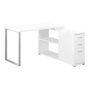 Monarch  29.5-in x 47.25-in White Computer Desk