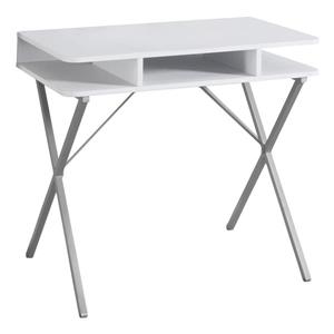 Bureau d'ordinateur, 31 po, blanc