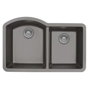 Karran 32-in Concrete Quartz 1.5 Kitchen Sink