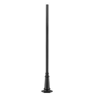 Z-Lite Exterior Additions Outdoor Post - Black - 12.38-in x 96-in